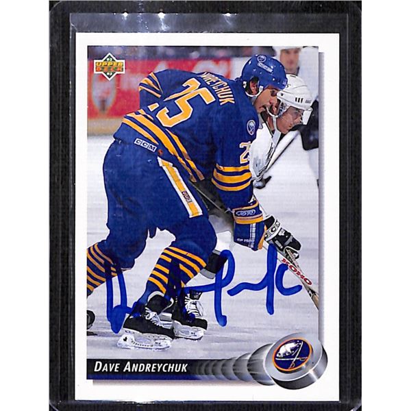 Dave Andreychuk Buffalo Sabers Signed Card