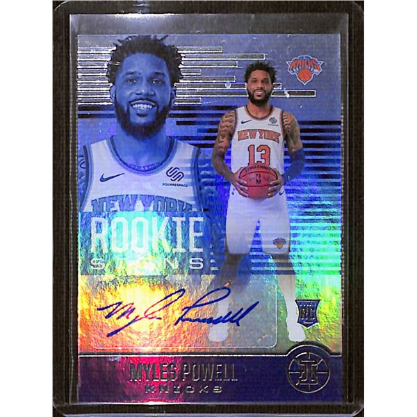 2020-21 Panini Illusions Rookie Signs #16 Myles Powell BV $30