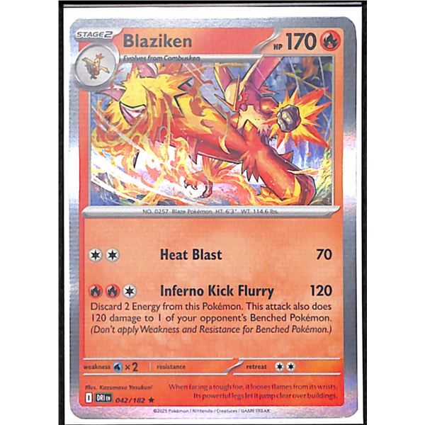Pokemon Blaziken - 042/182 - Rare HOLO Destined Rivals