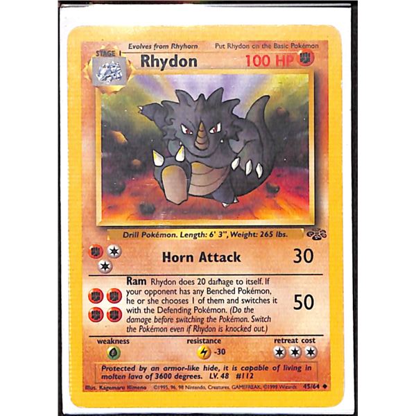 Pokemon Rhydon - 45/64 - Uncommon - Unlimited Jungle