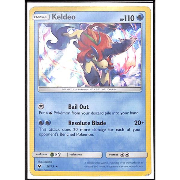 Pokemon Keldeo - 26/73 - Rare Holo Shining Legends