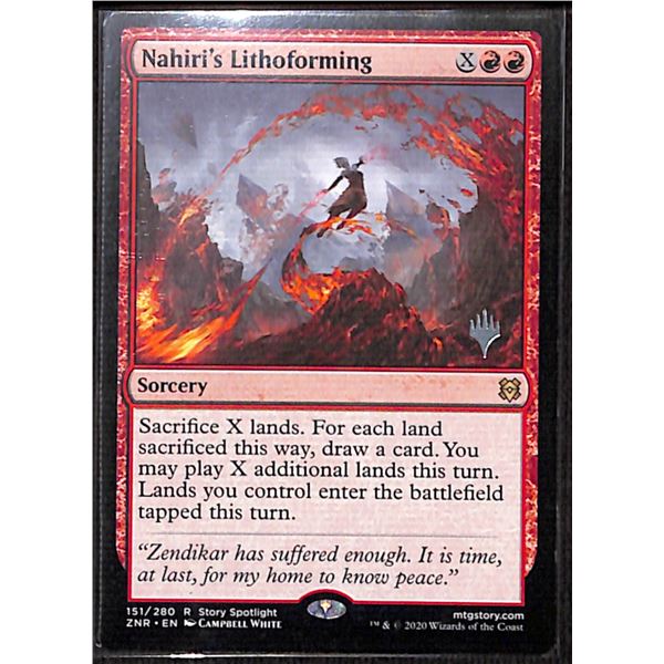 Magic the Gathering Nahiri's Lithoforming Zendikar Rising
