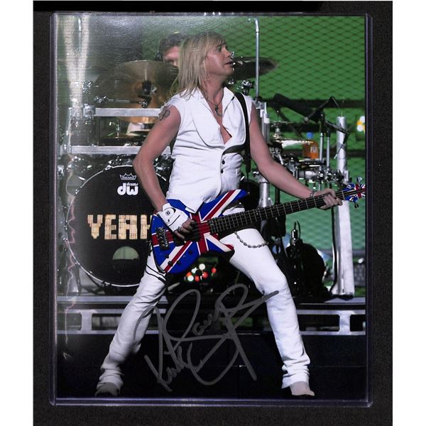 Rick Savage Def Leppard Autographed 8x10 Photo