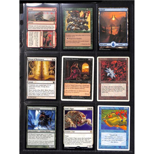 Lot Of 9 Various Magic The Gathering Cards Various Sets & Colors