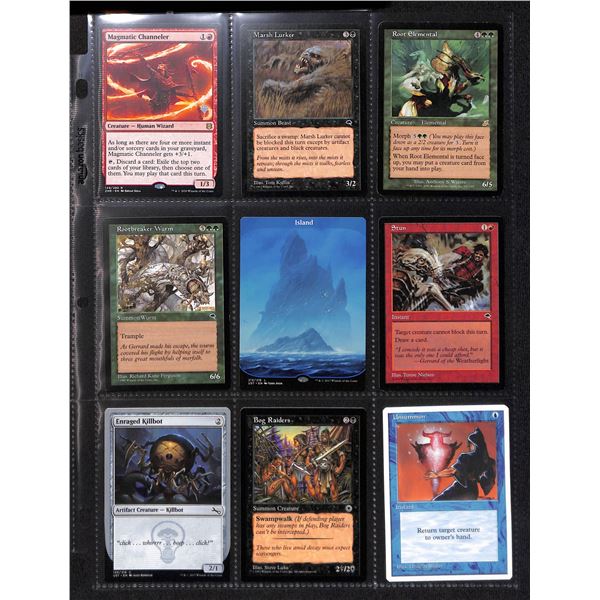 Lot Of 9 Various Magic The Gathering Cards Various Sets & Colors