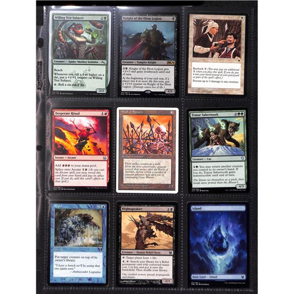 Lot Of 9 Various Magic The Gathering Cards Various Sets & Colors