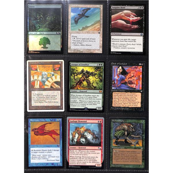 Lot Of 9 Various Magic The Gathering Cards Various Sets & Colors