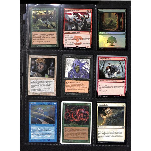 Lot Of 9 Various Magic The Gathering Cards Various Sets & Colors