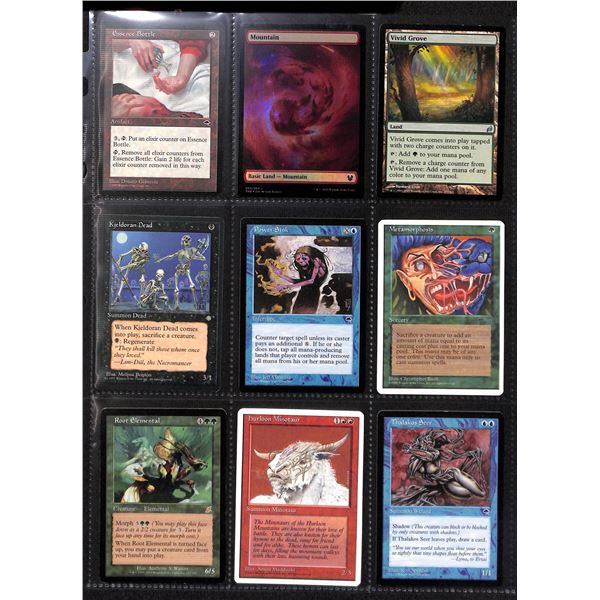 Lot Of 9 Various Magic The Gathering Cards Various Sets & Colors