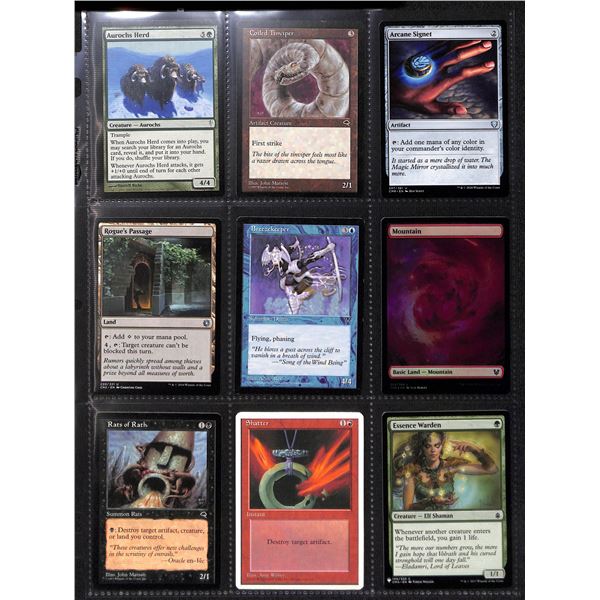 Lot Of 9 Various Magic The Gathering Cards Various Sets & Colors