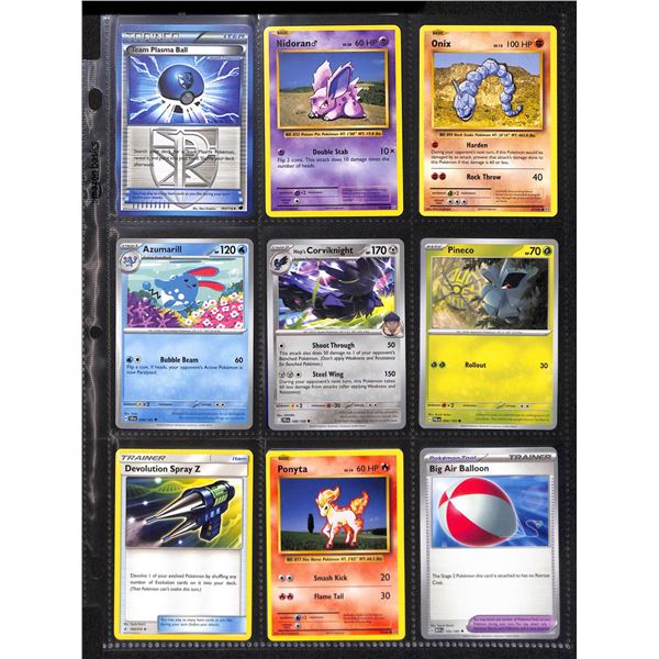Lot Of 18 Various Pokemon Collector Cards