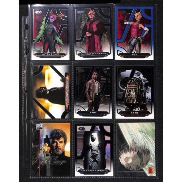 Lot of 9 Various Star Wars Collector Cards