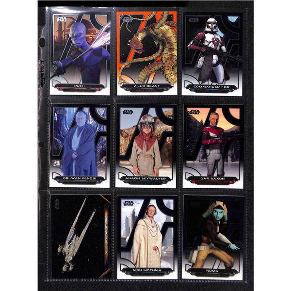 Lot of 9 Various Star Wars Collector Cards