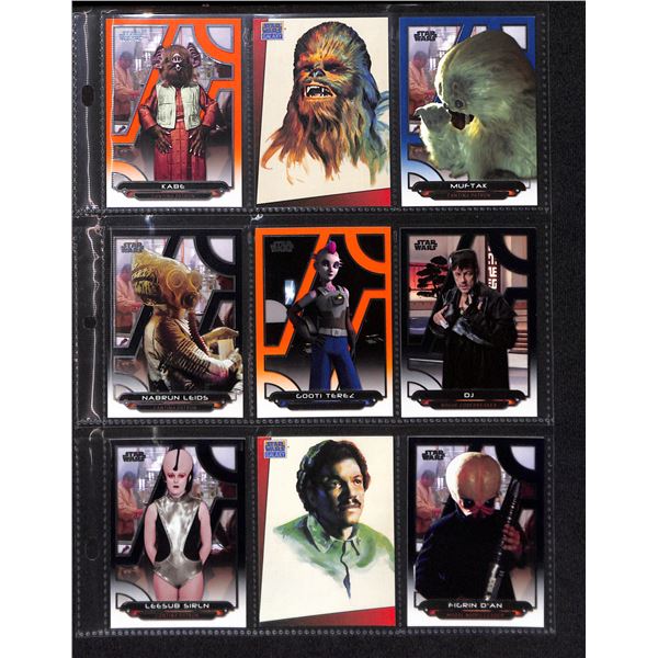 Lot of 9 Various Star Wars Collector Cards