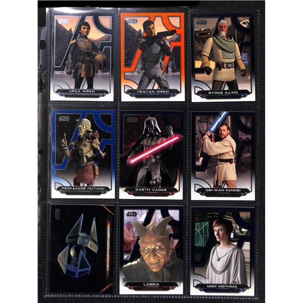 Lot of 9 Various Star Wars Collector Cards