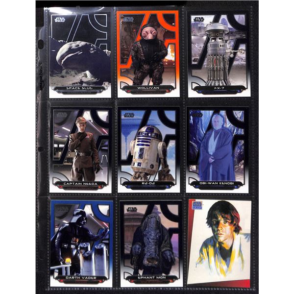 Lot of 9 Various Star Wars Collector Cards