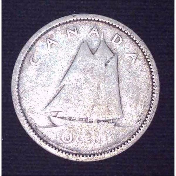 Canadian Silver Dime Date Unknown