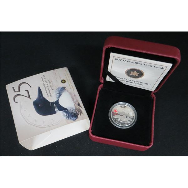 RCM 2012 $1 Lucky Loonie - Pure Silver Dollar