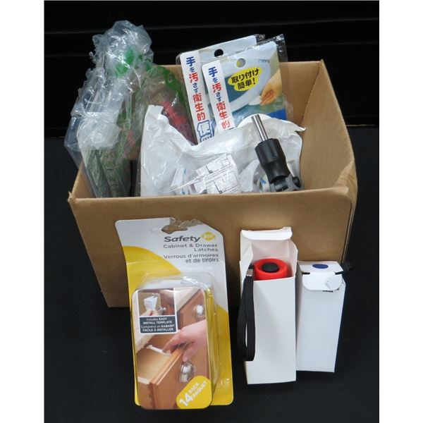 Lot Of New Items Flashlights, Safety Clips, Multihead Screw Driver & more