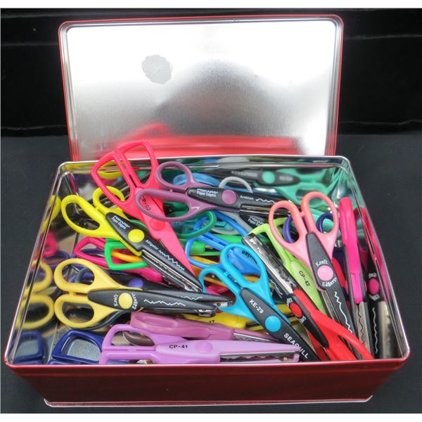 Large Collection Of Crafting Scissors Various Brands & Designs