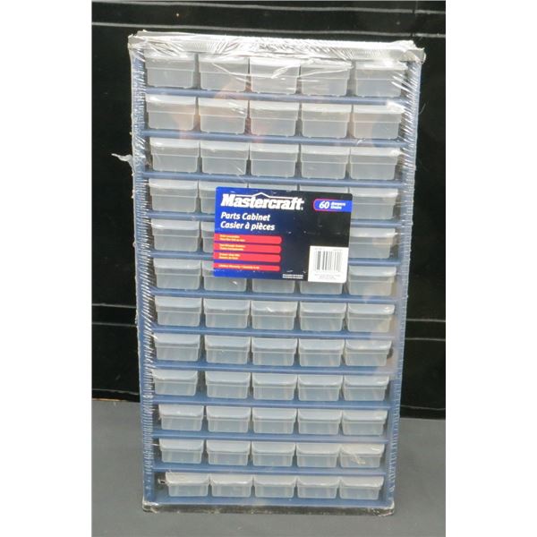 New Factory Sealed Mastercraft 60 Drawer Parts Cabinet