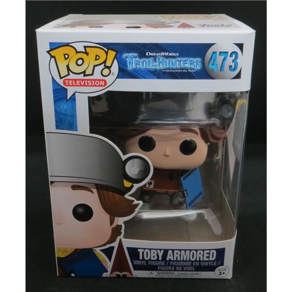 New Funko Pop Troll Hunters Toby Armored #473 BV $40