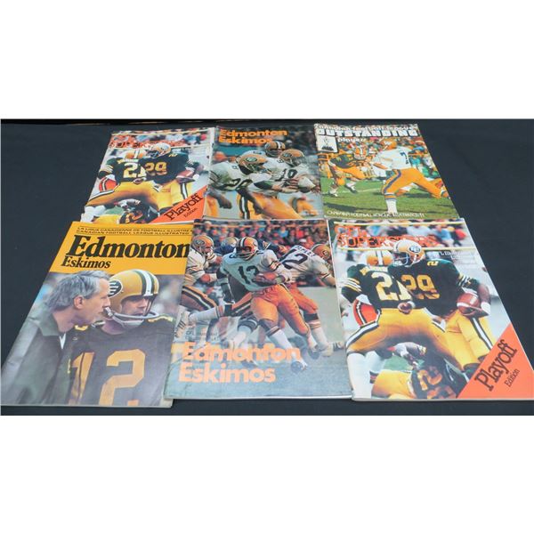 6 Vintage CFL Illustrated Football Magazines