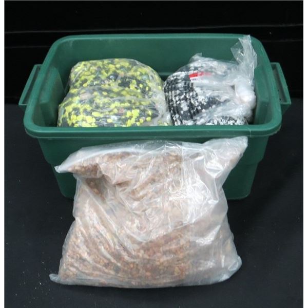 Tote Full Of Fish Rocks 14" x 9" x 7"