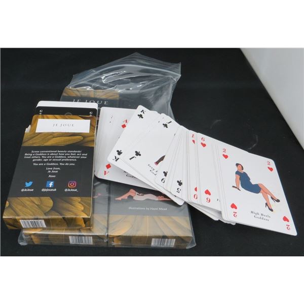 4 Sets of Je Joue Goddess Playing Cards