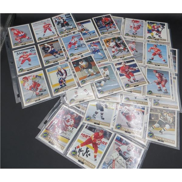 1992 Classic Hockey Complete Set 120 Cards With 4 Autographed Cards