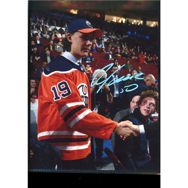 Raphael Lavoie Edmonton Oilers 8x10 Autographed Photo