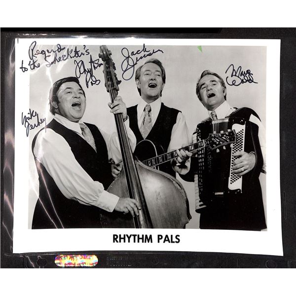 Vintage Black & White Rhythm Pals Autographed 8x10 Photo