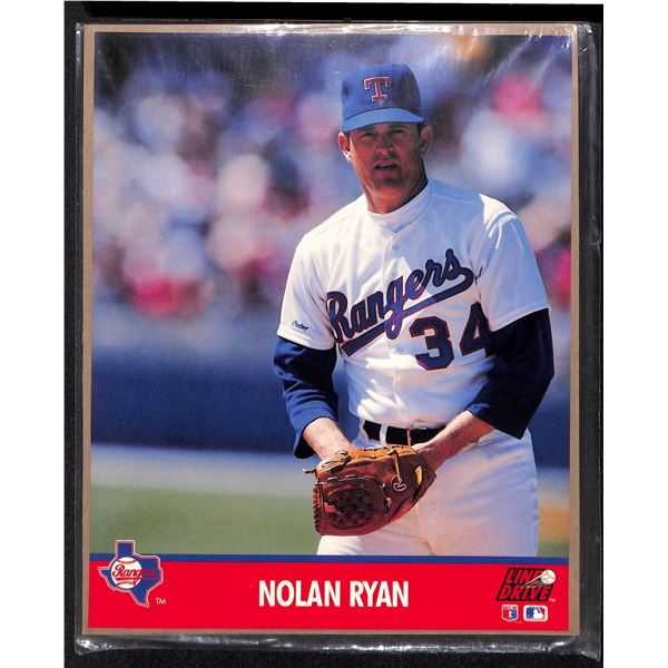 1991 Impel Nolan Ryan Line Drive Action Photos 8x10 Poster Photograph Rangers