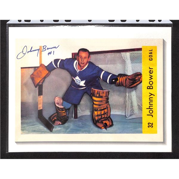 Johnny Bower Toronto Maple Leafs 8x10 Signed