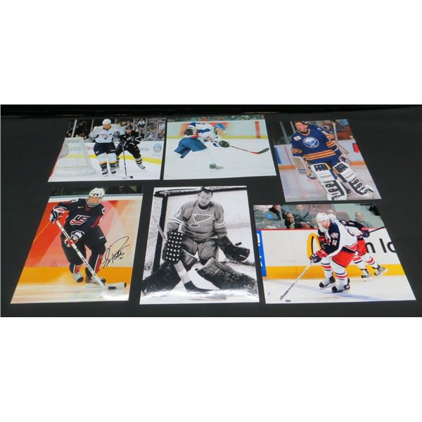 6 Hockey 8x10 Photos With 1 Autographed Photo