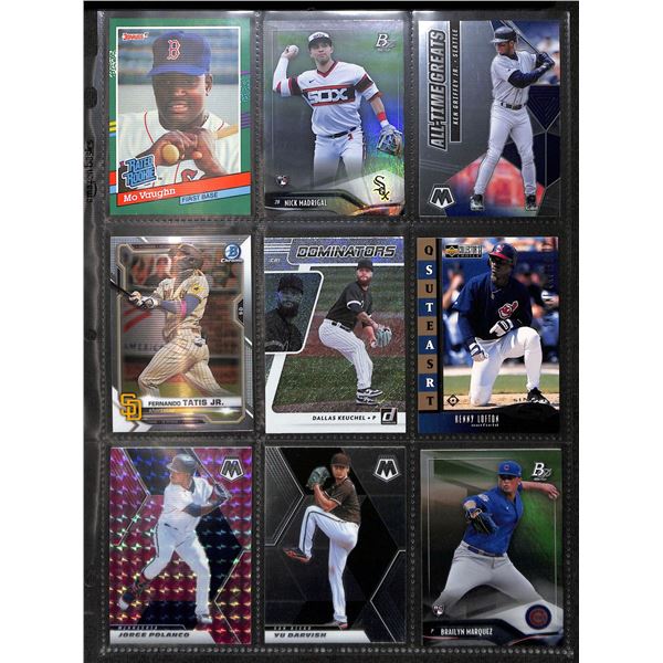 Lot of 9 Various Baseball Rookie & Insert Cards Various Teams & Players