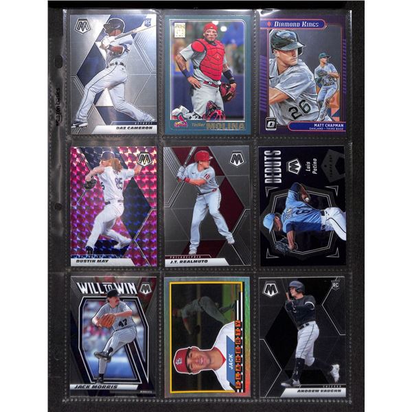 Lot of 9 Various Baseball Rookie & Insert Cards Various Teams & Players