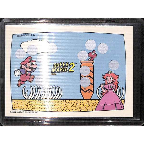 1989 Nintendo Scratch Off Card Mario II Screen 10 Card Not Scratched