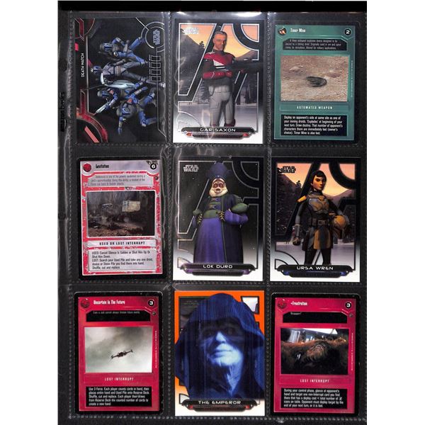 Lot of 9 Various Star Wars Collector Cards