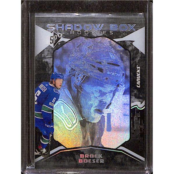 2017-18 SPx #45 Brock Boeser Shadow Box RC 107/298 BV $35