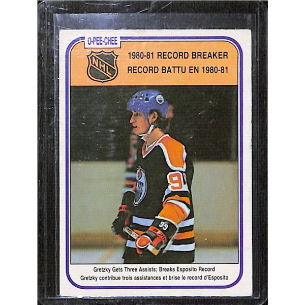1981-82 O-Pee-Chee #392 Wayne Gretzky Record Breaker BV $50
