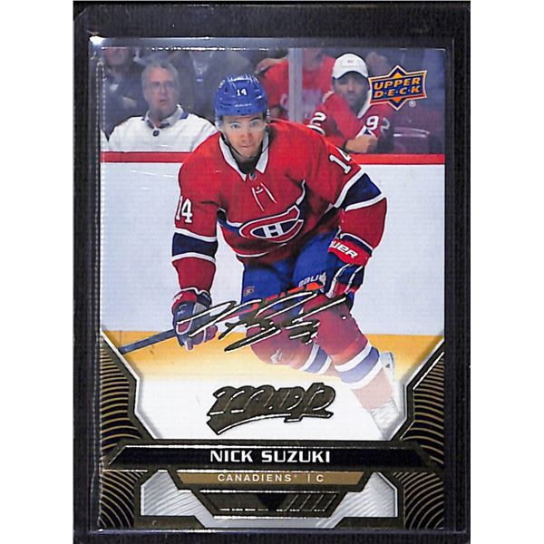 2020-21 Upper Deck MVP Gold Script #185 Nick Suzuki