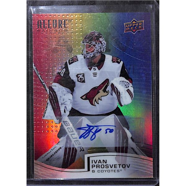 2021-22 Upper Deck Allure Full Rainbow Autographs #R31 Ivan Prosvetov BV $35