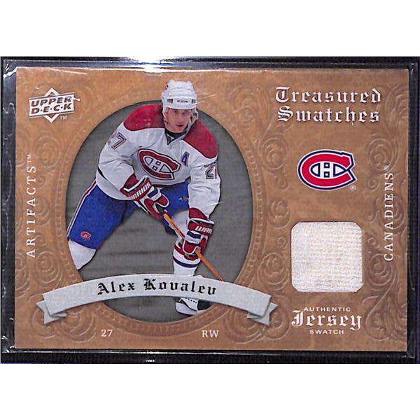 2008-09 Artifacts Treasured Swatches Retail #TSAK Alex Kovalev