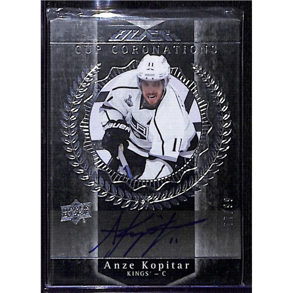 2016-17 UD Black Cup Coronations Autographs #CCAK Anze Kopitar 77/99 BV $30