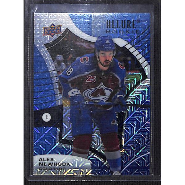 2021-22 Upper Deck Allure Blue Line #119 Alex Newhook Rookie 27/35 BV $40