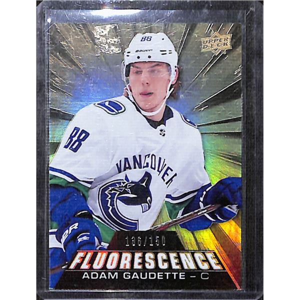 2018-19 Upper Deck Fluorescence #F19 Adam Gaudette 136/150