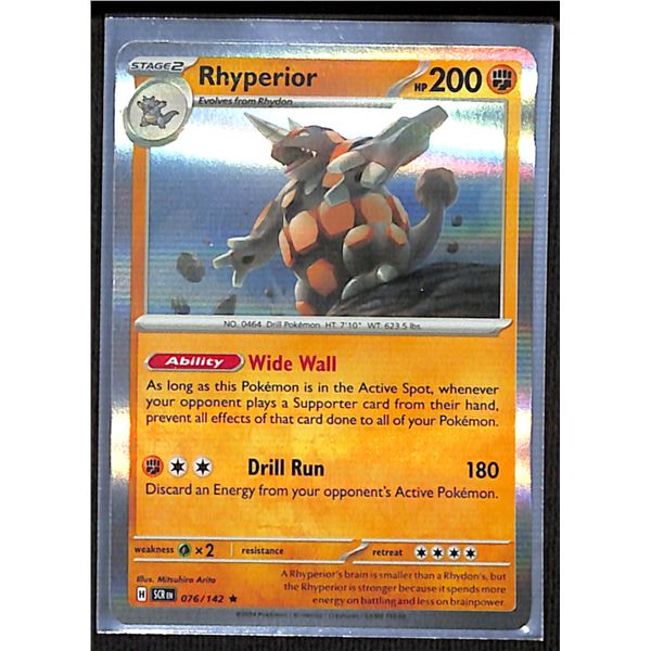 Pokemon Rhyperior - 076/142 - Rare Holo Stellar Crown