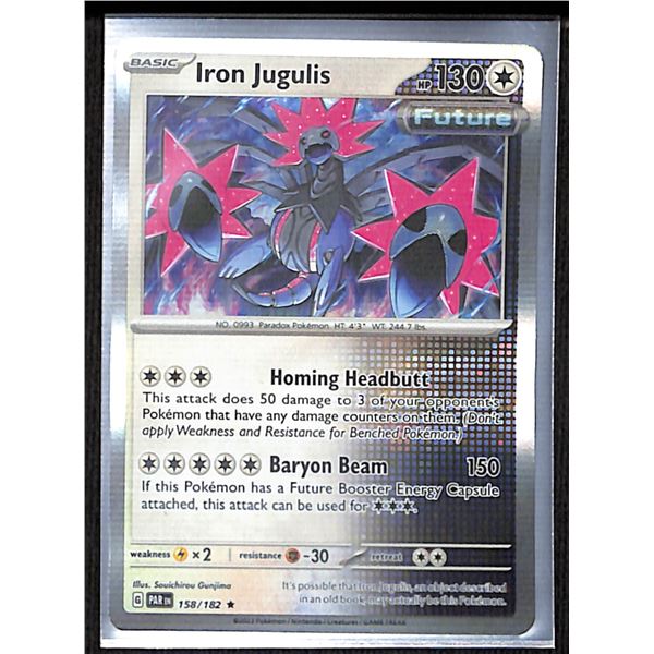 Pokemon Iron Jugulis - 158/182 - Rare Holo Paradox Rift