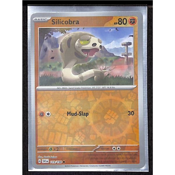 Pokemon Silicobra - 119/198 Reverse Holo Scarlet & Violet